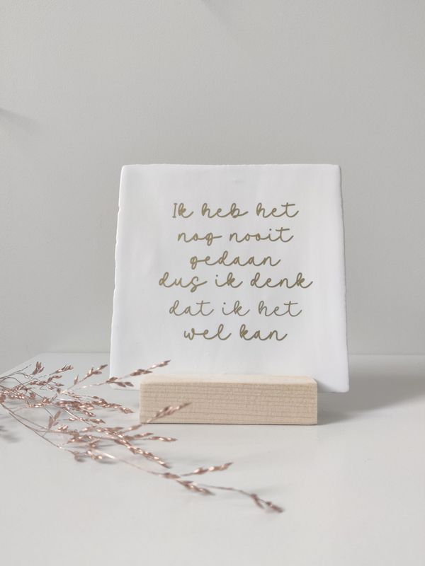 Tegeltje 'Ik heb het nog nooit gedaan'