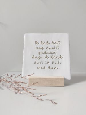 Tegeltje 'Ik heb het nog nooit gedaan' Tegeltje 'Ik heb het nog nooit gedaan'