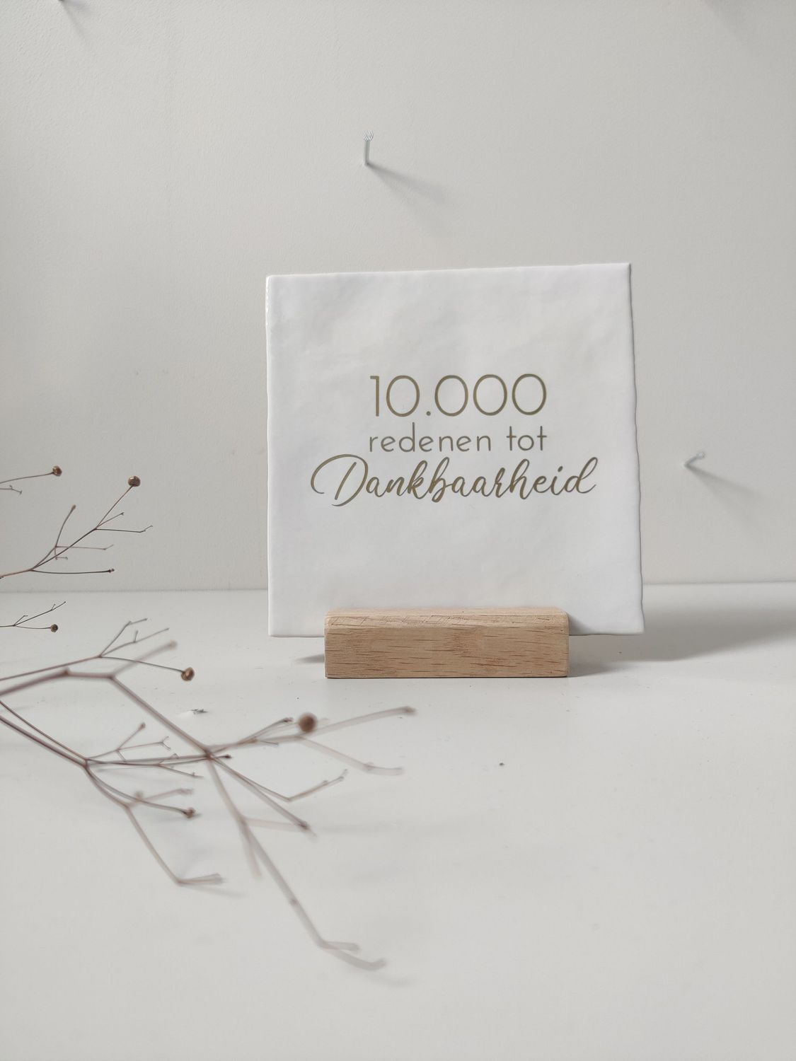 Tegeltje '10.000 redenen van dankbaarheid' Tegeltje '10.000 redenen van dankbaarheid'