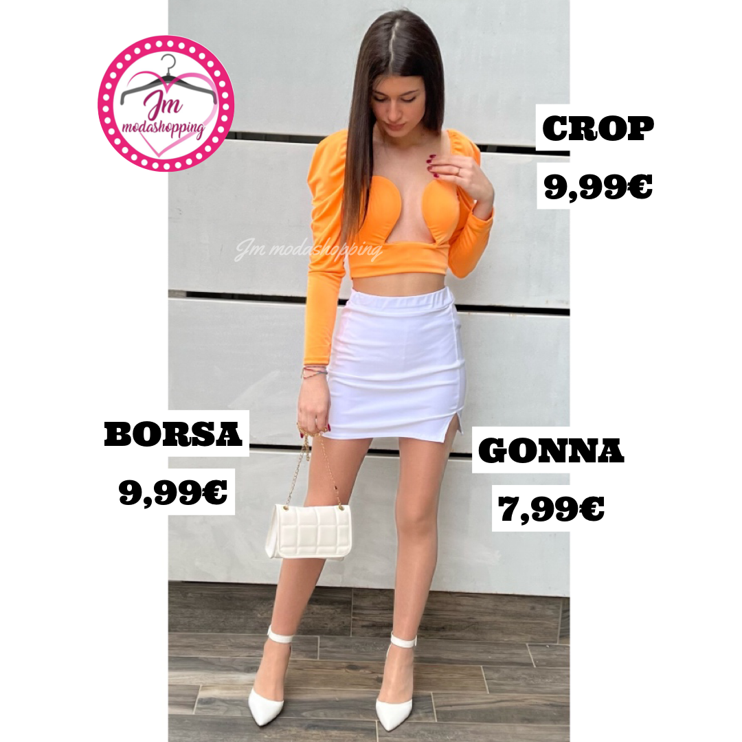 Gonna Serena, Colore: Bianco, Size: Unica