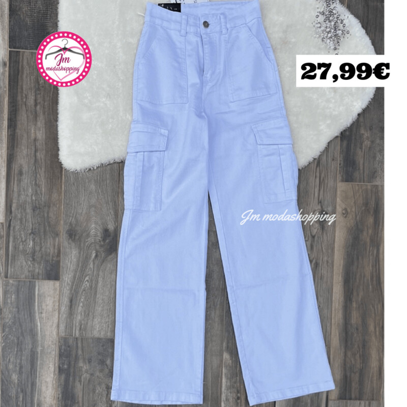 Jeans cargo bianco