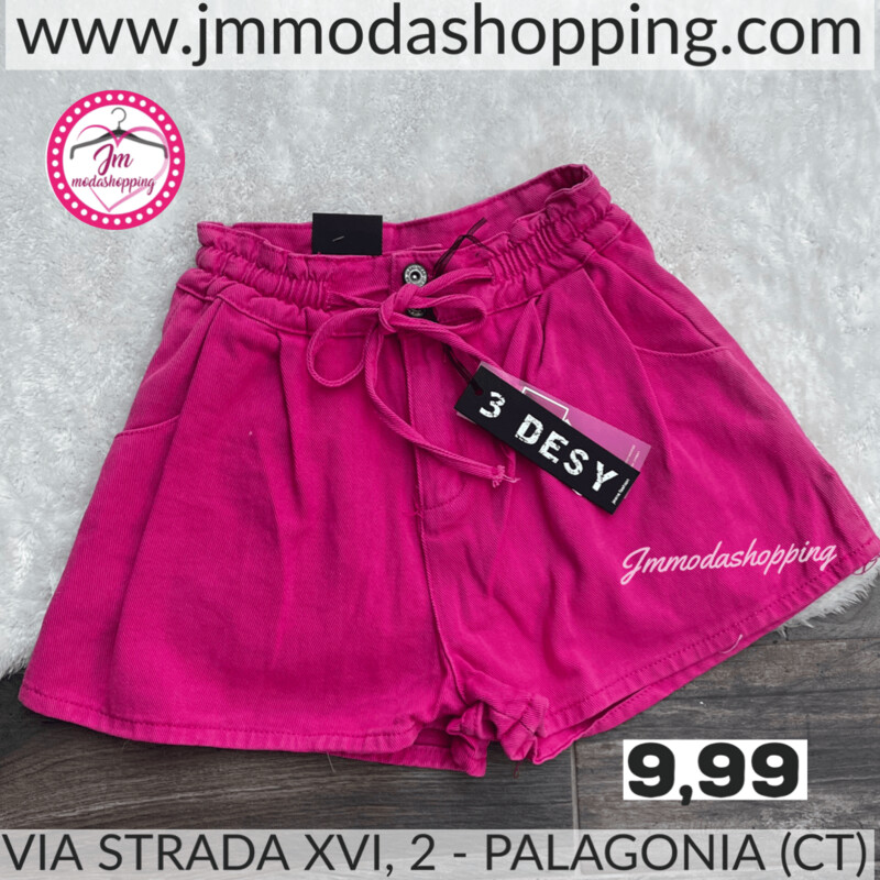 Pantaloncino Jeans Fucsia Mania