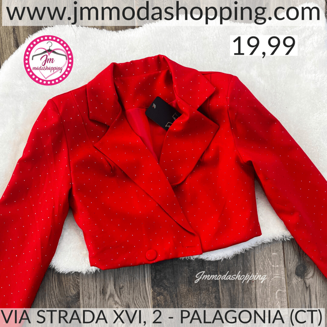 Giacca crop Red