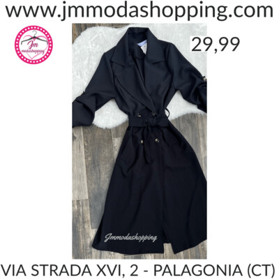 Trench doppiopetto con cintura