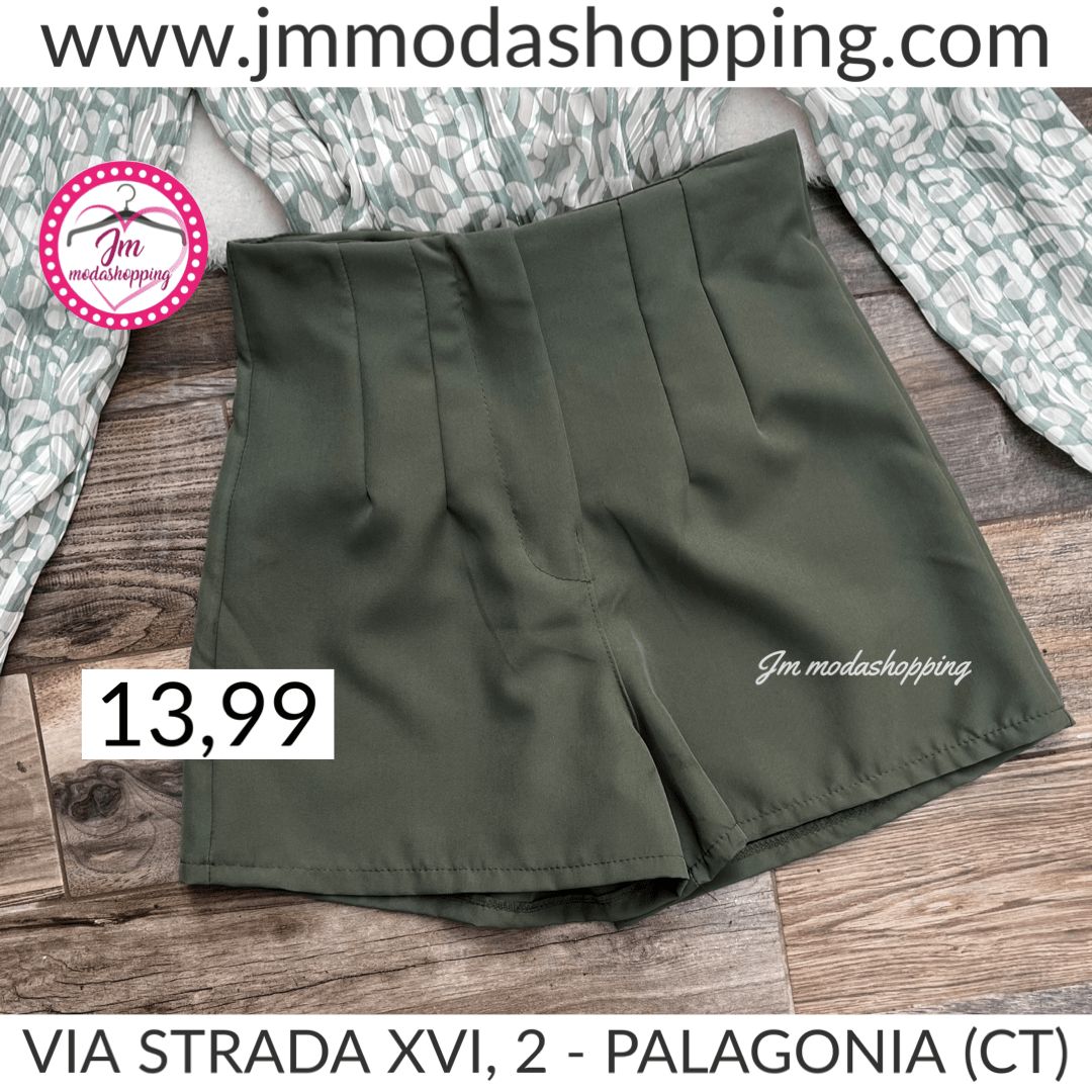 Pantaloncino zar verde militare