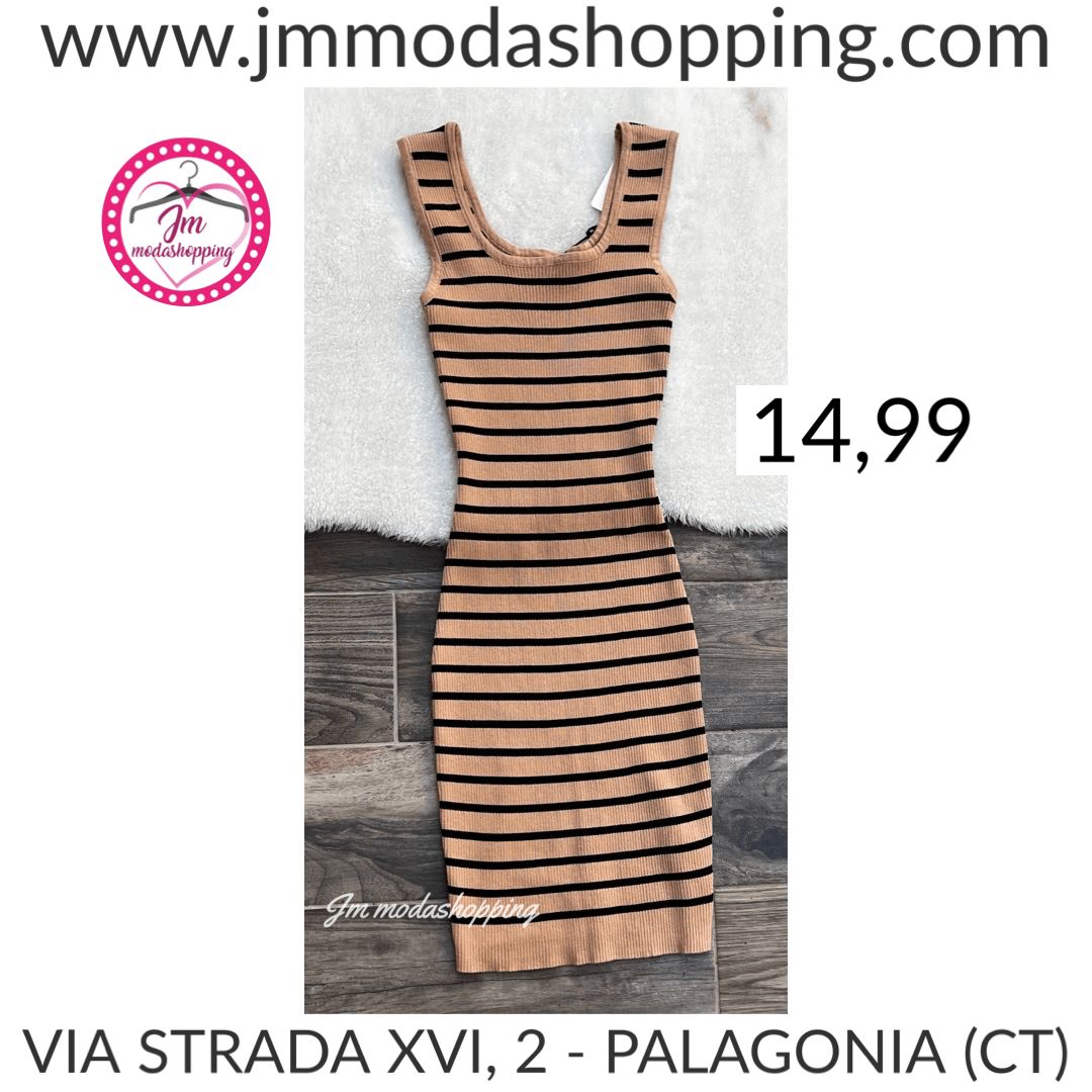 Vestito in filo a righe