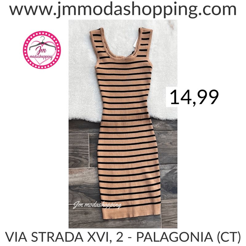 Vestito in filo a righe