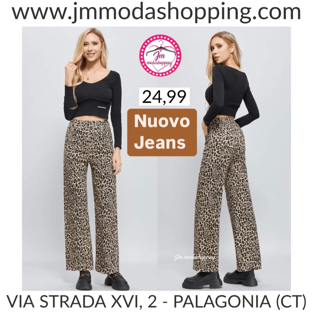 Jeans leopardato