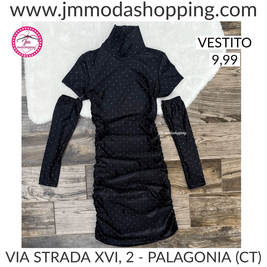Vestito Diamond con manicotti