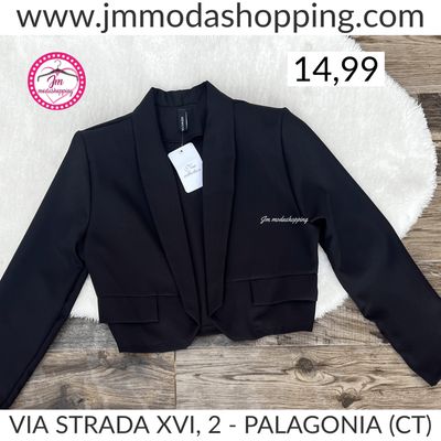 Giacca crop con spallina non foderata