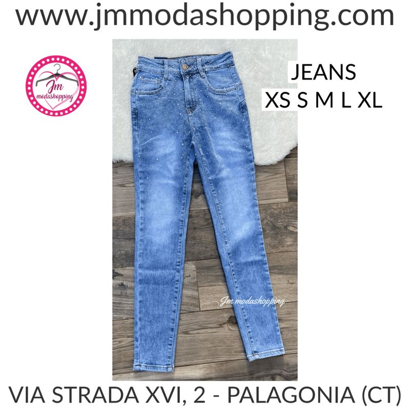 Jeans skinny brillantini