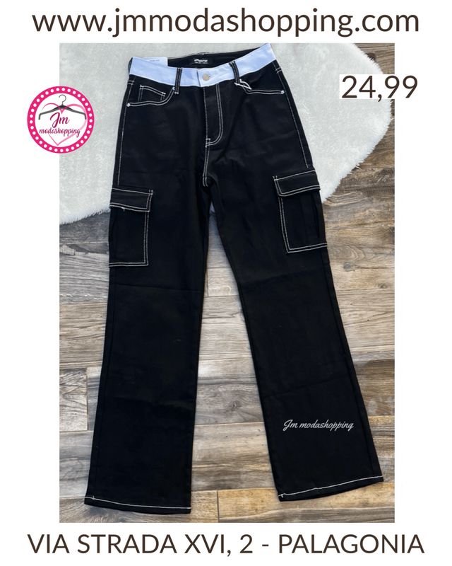 Jeans cinturino bianco
