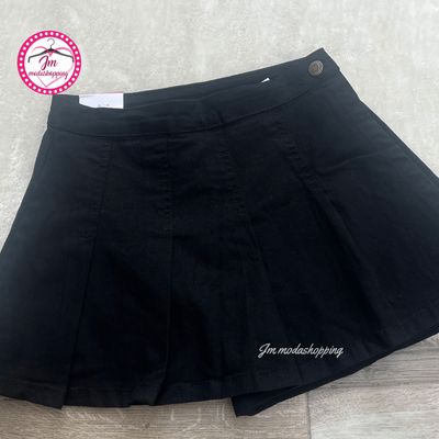 Pantagonna di jeans a pieghe