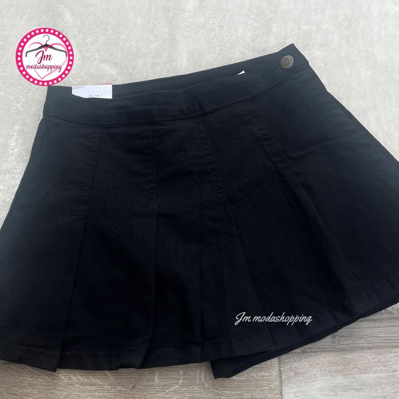 Pantagonna di jeans a pieghe