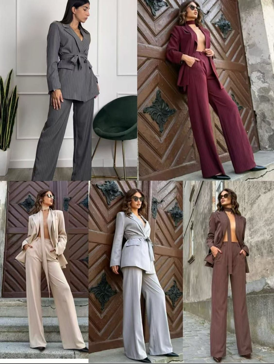 Tailleur gessato Ludo