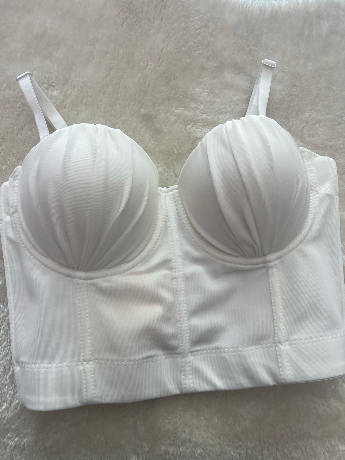 Corpetto conchiglia bianco