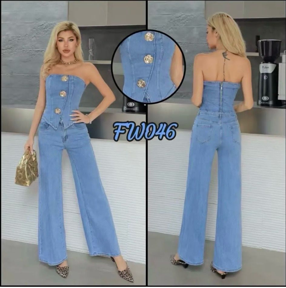 Coordinato in denim Evelyn