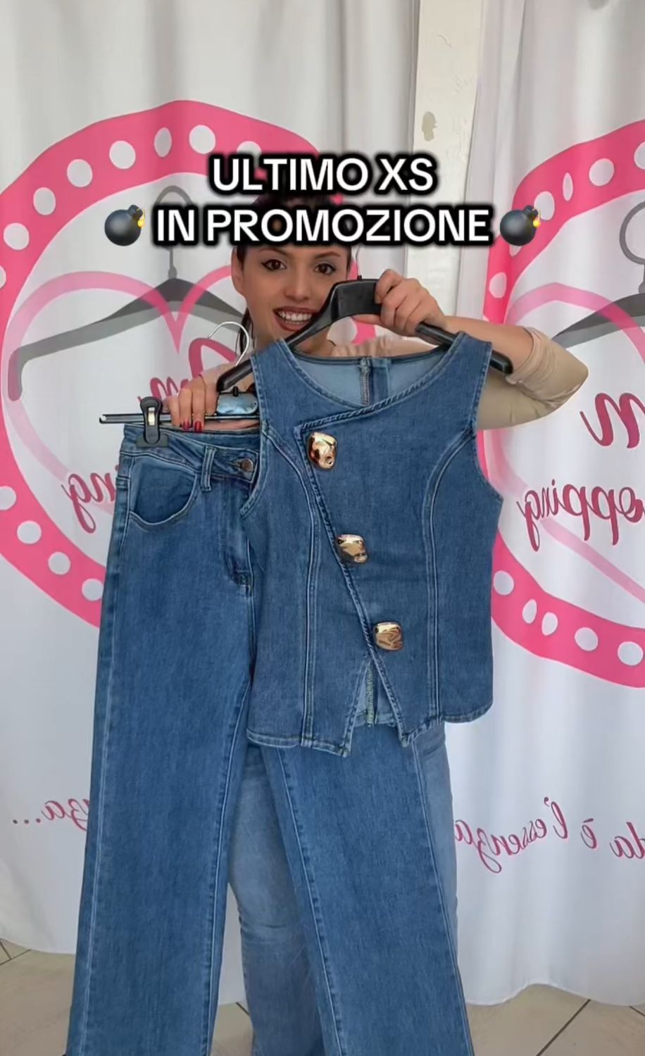 Coordinato in denim Evelyn