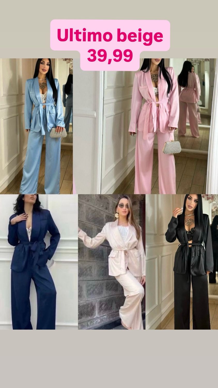 Tailleur in simil raso Diletta