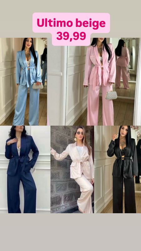 Tailleur in simil raso Diletta