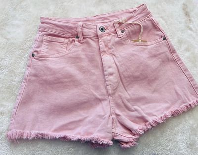 Pantaloncino in denim pink Pantaloncino in denim pink