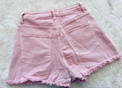 Pantaloncino in denim pink