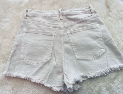 Pantaloncino in denim beige