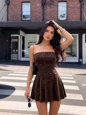 Vestito leopardato Perla