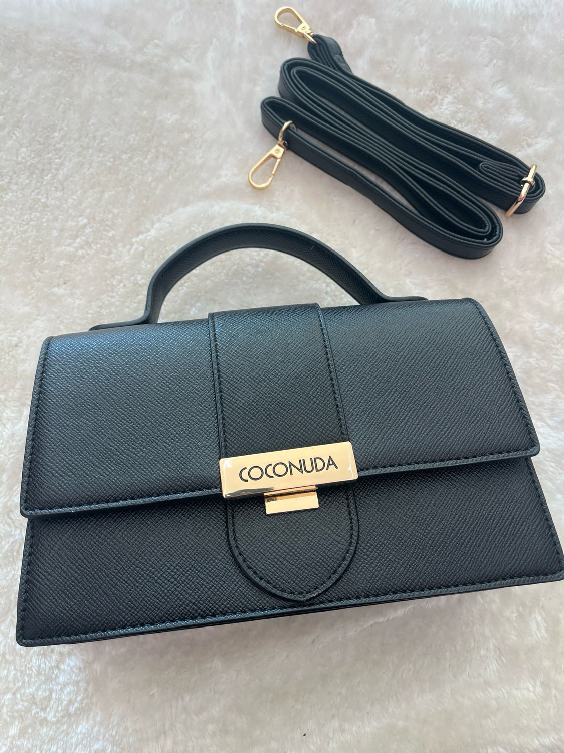 Borsa coconuda Eva black