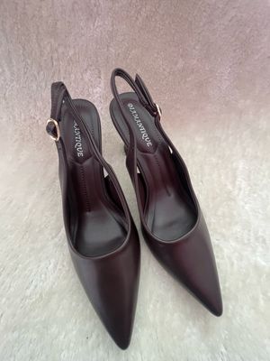 Slingback Marrone