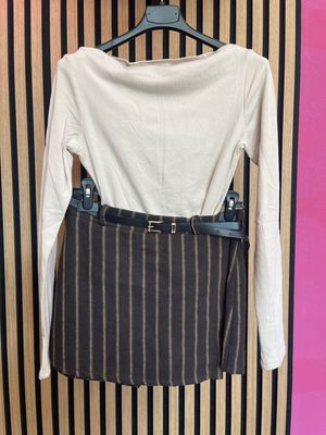 Pantagonna gessato Brown