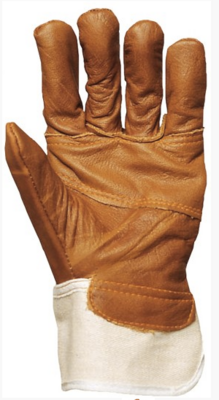 Gant professionnel  cuir en fleur d’ameublement
