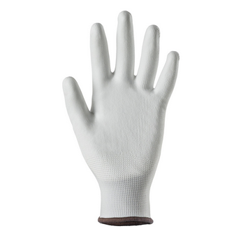 Gant nylon tricoté blanc