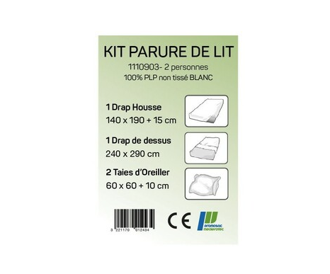 Kit Drap housse 140 x 190 +15