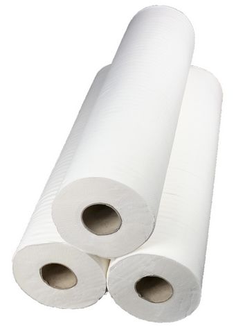 Draps d'examen gaufré blanc