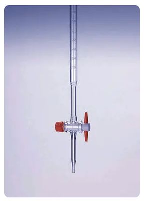 Burette en verre   clé en PTFE