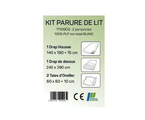 Kit Drap housse 140 x 190 +15