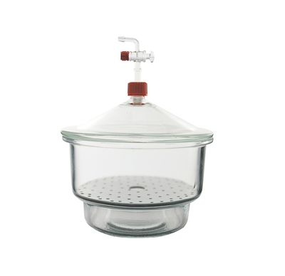 Dessiccateur à vide, couvercle et robinet en verre Dessiccateur à vide, couvercle et robinet en verre