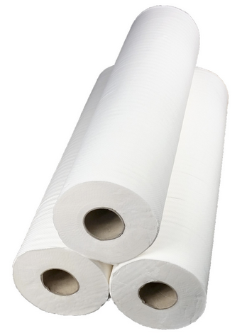 Draps d'examen gaufré blanc Draps d'examen gaufré blanc