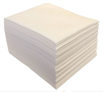 Carré de soins AIRLAID gaufré blanc 50 gr/m²