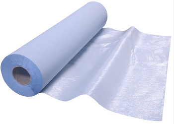Draps d'examen plastifiés bleu Draps d'examen plastifiés bleu