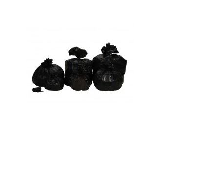 SAC POUBELLE RECYCLÉ, NOIR, 50 Litres, 30 μ
