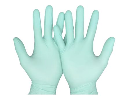Gant nitrile Menthe non poudré Gant nitrile Menthe non poudré
