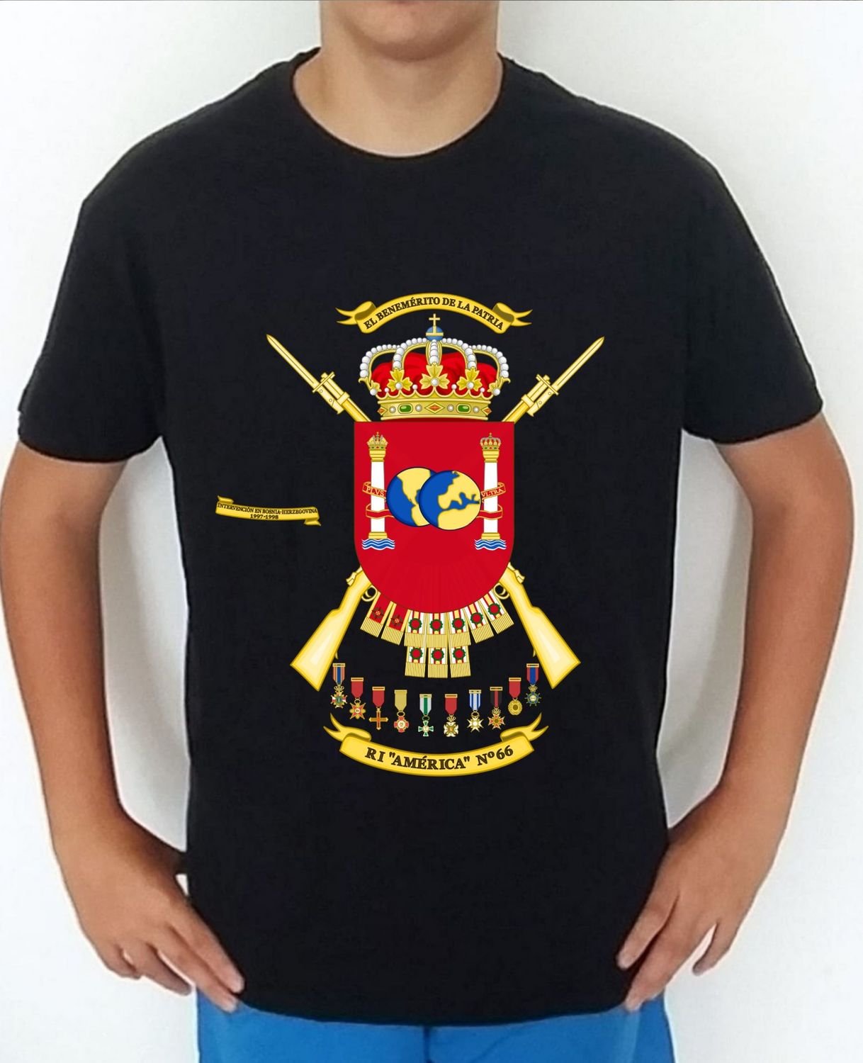 Ejército Tierra nº 429 Regimiento Infantería América nº 66 RI-66 El Benémerito De La Patria