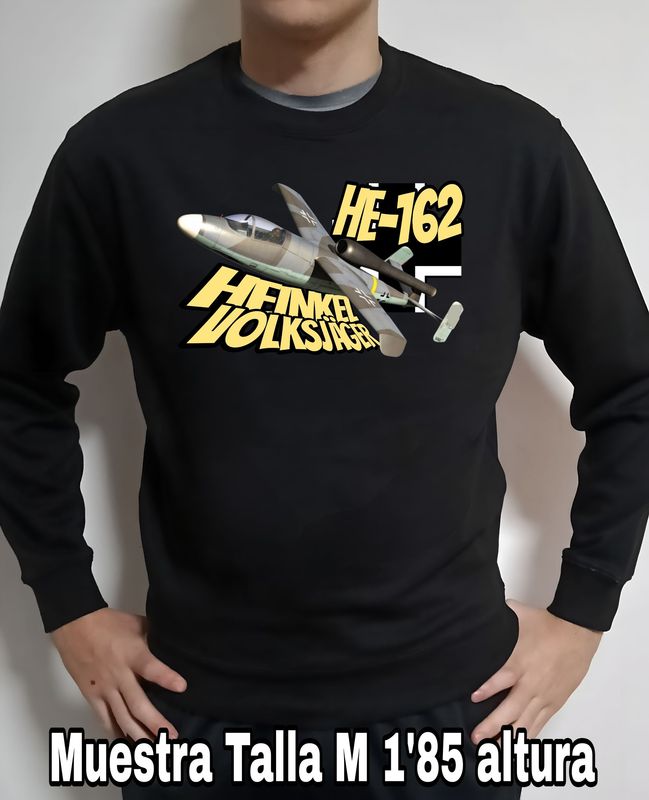 Sudadera Heinkel HE-162 Volksjäger nº 3 Sudadera Heinkel HE-162 Volksjäger nº 3