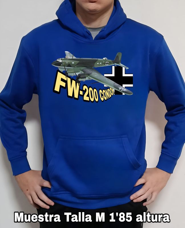 Sudadera capucha Focke Wulf FW-200 Condor nº 2 Sudadera capucha Focke Wulf FW-200 Condor nº 2