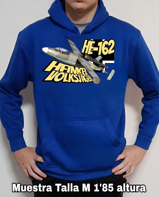 Sudadera capucha Heinkel HE-162 Volksjäger nº 3 Sudadera capucha Heinkel HE-162 Volksjäger nº 3