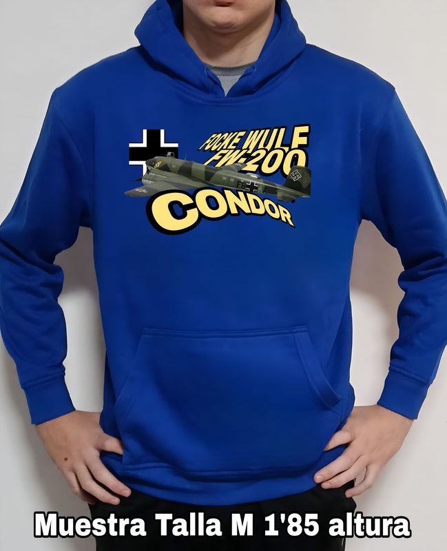 Sudadera capucha Focke Wulf FW-200 Condor nº 1 Sudadera capucha Focke Wulf FW-200 Condor nº 1