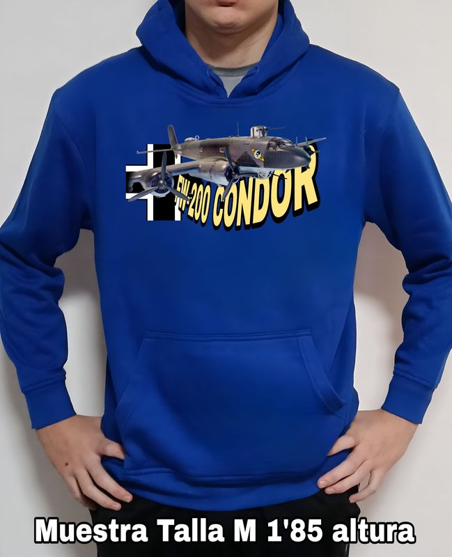 Sudadera capucha Focke Wulf FW-200 Condor nº 3 Sudadera capucha Focke Wulf FW-200 Condor nº 3
