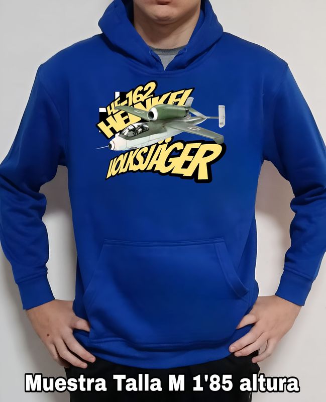 Sudadera capucha Heinkel HE-162 Volksjäger nº 2 Sudadera capucha Heinkel HE-162 Volksjäger nº 2